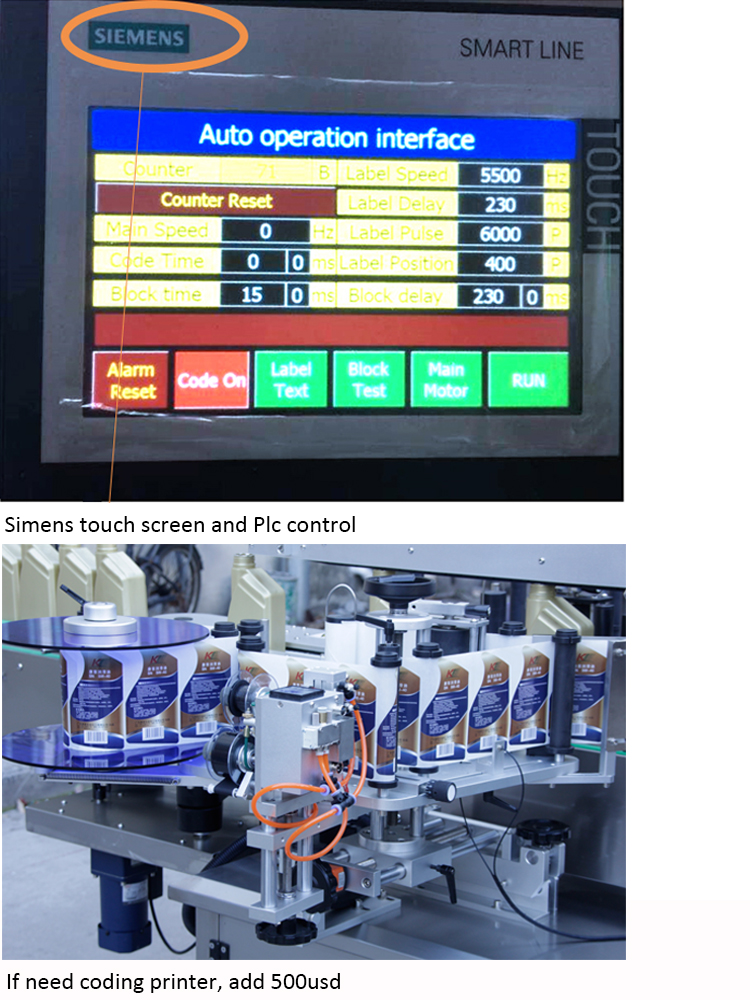 Double Sids Bottle Automatic Label Machine hind