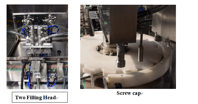 KPGX-1 siirupipudeli vedeliku täitmise ja korkimise masin ravimite jaoks