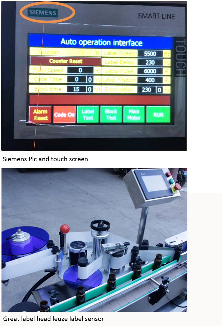 Automaatne ümmarguse pudeli mähise sildistaja